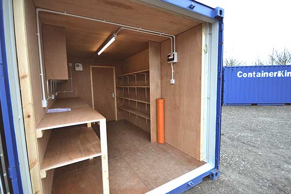 Purpose-built container workshop