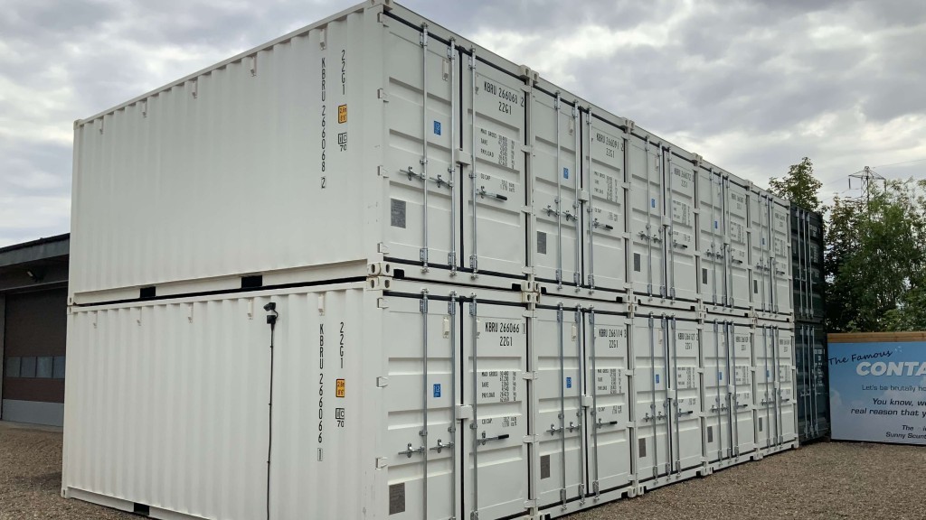 New white shipping containers at the ContainerKing site