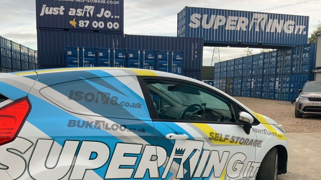 ContainerKing site with SUPERKING IT and Just Ask Jo branding